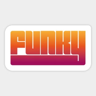 Funky music Sticker